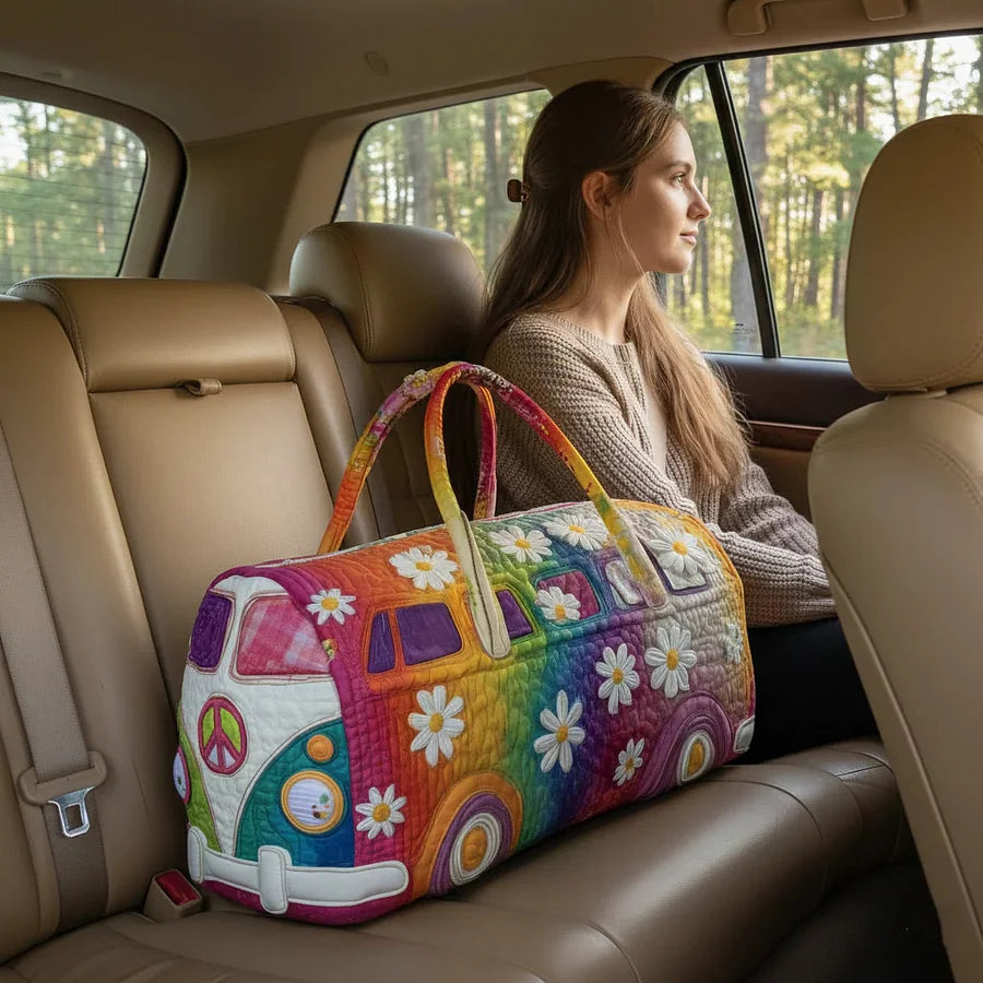 【-50% DE DESCUENTO】Bolsa de viaje acolchada Hippie Van