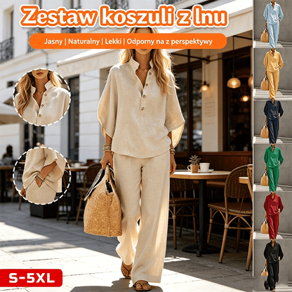 📢📢 50% ZNIŻKI! ⏰【40-130KG】Nowy damski zestaw koszul 2026, swobodny, miejski garnitur