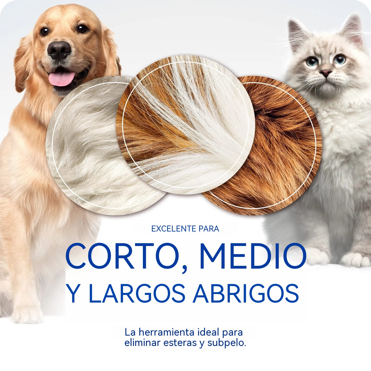 【compre uno y llévese otro gratis】🐾 Herramienta profesional para eliminar el pelo muerto de perros y gatos: suave, eficaz y un hogar libre de pelo ✨💖