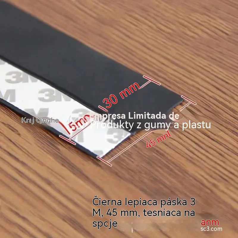 🚪【5 m】 PVC tesniaca lišta na spodnú časť dverí – ochrana proti prachu a prievanu