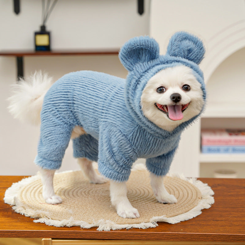 🧸【Compra 1 y recibe 1 gratis】【0.5-10kg】🧸 Abrigo cálido para perros y gatos – suave, adorable y con orejitas