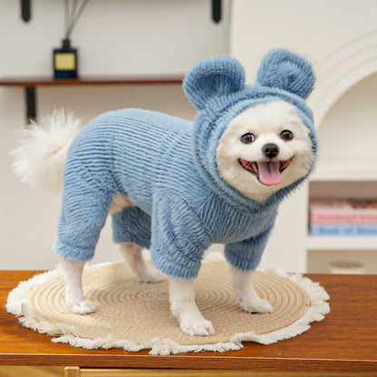 🧸【Compra 1 y recibe 1 gratis】【0.5-10kg】🧸 Abrigo cálido para perros y gatos – suave, adorable y con orejitas