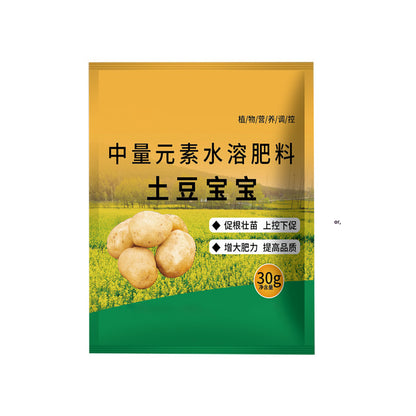 🥔🌱[10] Rozpustné listové hnojivo „Zázračný zemiak“  | Vhodné pre zemiaky, arašidy, sladké zemiaky, reďkovky, taro a cibuľu – podporuje rast koreňov a zvyšuje výnos