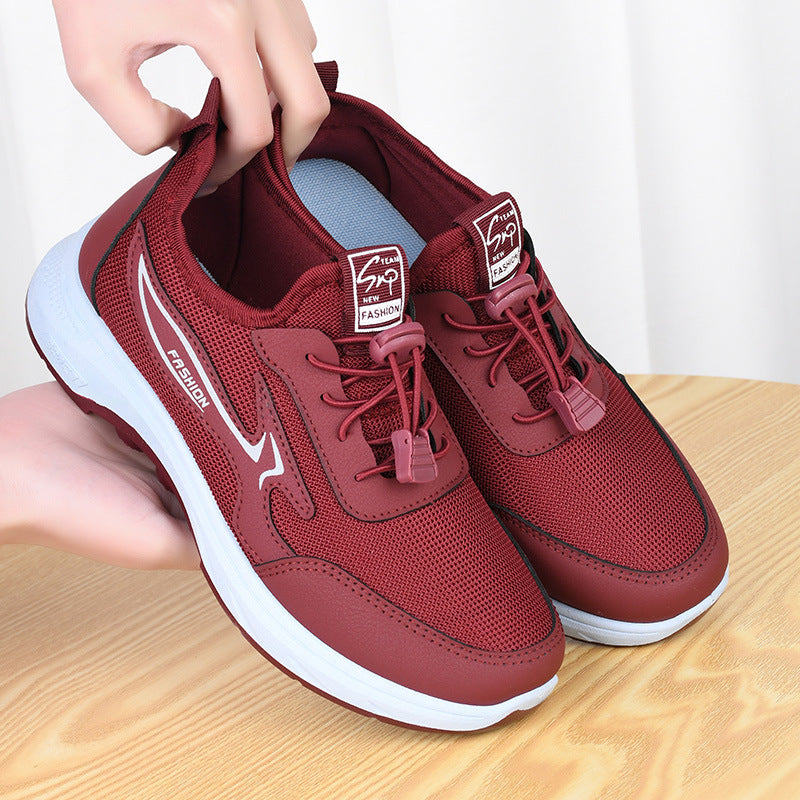 🤩🤩【36-41】2025 dámský nový styl pohodlné prodyšné neklouzavé sportovní boty jednoduché boty s měkkou podrážkou pro lidi středního a staršího věku