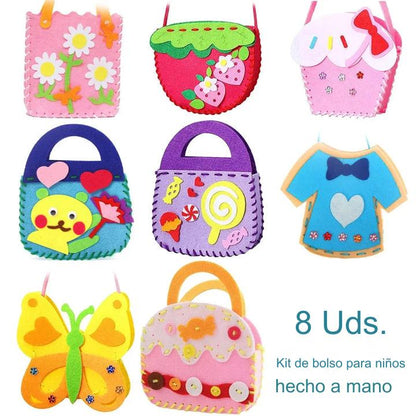 🔥【8 kom】🥰DIY netkane ručno rađene dječje torbe, najbolji poklon za djecu🎁
