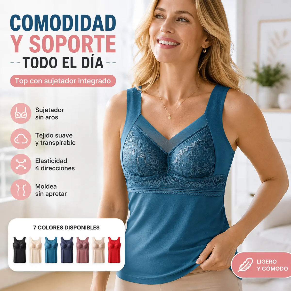 🔥Compra 1 y llévate 1 gratis❤️【L-4XL】Sujetador de encaje estilo camisola con un diseño de espalda exquisito; eleva y recoge eficazmente el busto para evitar la flacidez ✅【Recomendado por médicos】