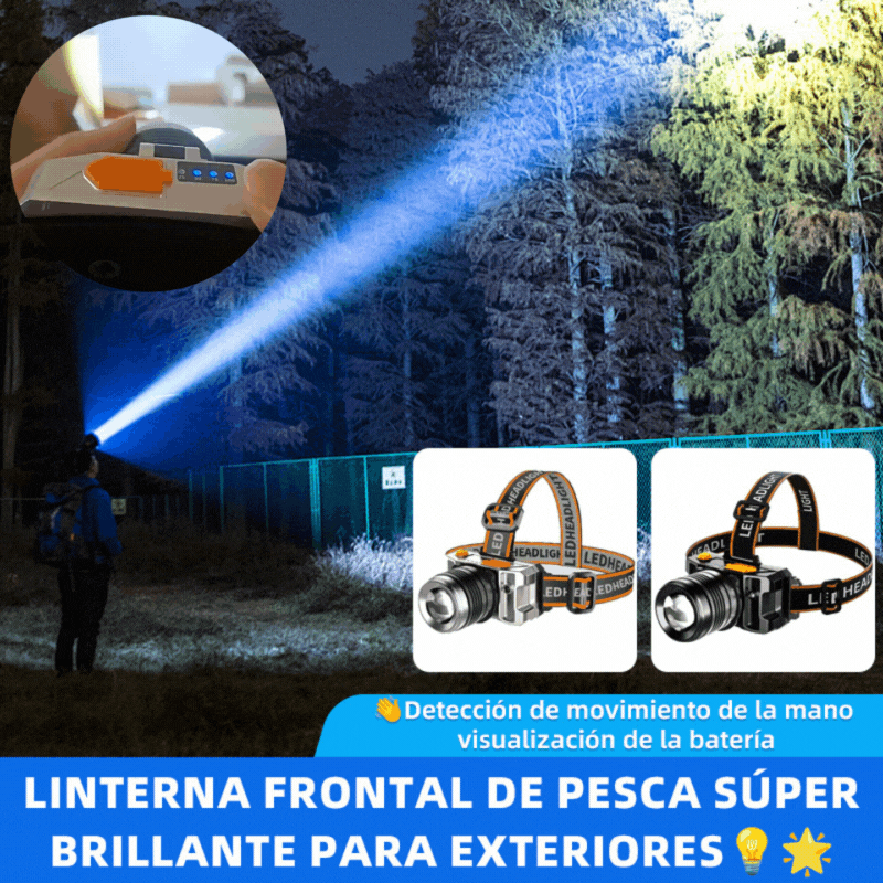 💡🌟【2025 Nueva versión mejorada】🔥🔥 Luz de pesca nocturna para exteriores con sensor inteligente y repelente de mosquitos por infrarrojos de larga duración