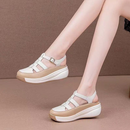 🎁✨【35-40】Sandale casual de vară pentru femei, stil nou 2025, talpă moale antiderapantă, vârf rotund care nu strânge picioarele, confortabile și respirabile 