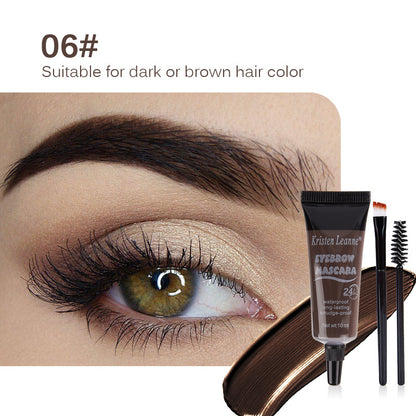 ⏳Último día, compra uno y llévate otro gratis⭐Gel/crema líquida para cejas de larga duración, resistente al agua y a las manchas (con cepillo para cejas)
