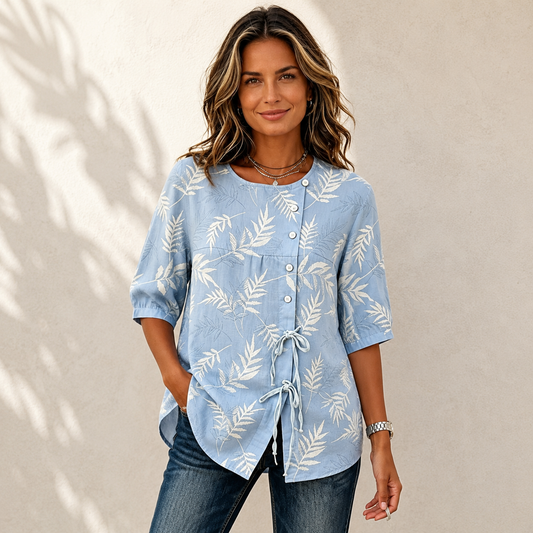 🔥【S-3XL】🔥Nueva camisa de manga corta para mujer: cómoda y transpirable, sencilla y elegante.