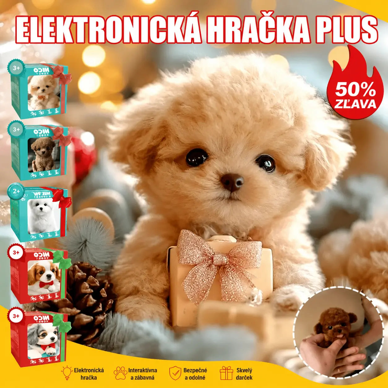 🐕🔥Plyšová bábika Puppy My Robot