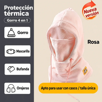 ❄️ Gorro térmico integral con forro polar que te mantiene abrigado hasta -20 grados Celsius. ⛷️ Ideal para esquiar, andar en moto y actividades al aire libre.