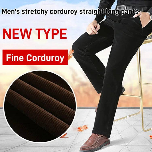Platba pri doručení 👖🆒【50-110 kg】Nové pánske elastické velúrové nohavice s vysokým pásom na voľný čas