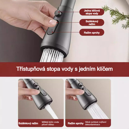 🚰【Filtrační patrona zdarma】🔥Otočný nástavec na vodovodní kohoutek o 360° s filtrem