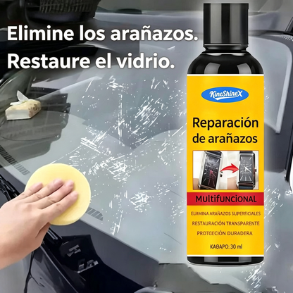 🚗🛡️botella grande【Compra 1 y llévate 1 gratis】Agente reparador de arañazos multiusos, apto para todo tipo de vidrio 🚗✨🛡️