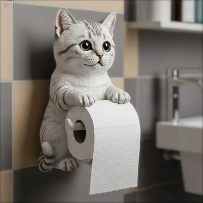 🐱 Adorable portarrollos de papel higiénico con diseño de gato