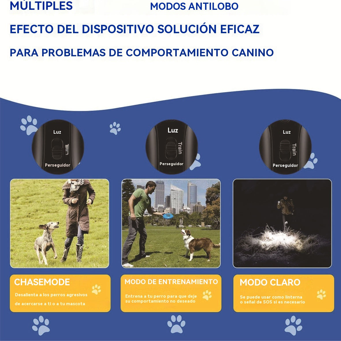 💥👪Repelente ultrasónico para perros, que te protege a ti y a tu familia cuando salís de casa