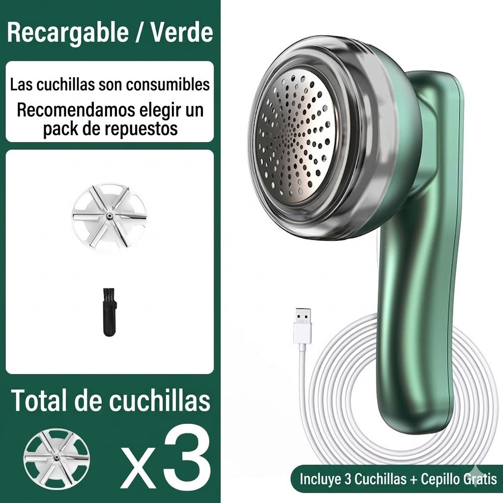 👚✨ Quitapelusas eléctrico portátil multifuncional quitapelusas profesional para prendas de lana punto y algodón 👕🧥🧶